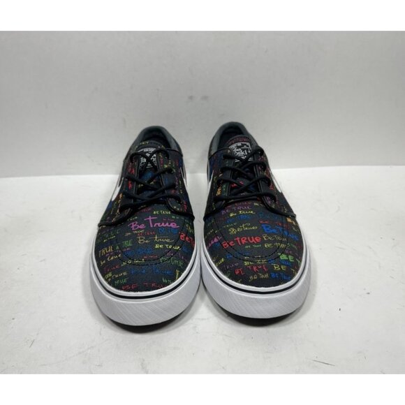 Nike Zoom Sb Stefan Janoski QS Be True 702981-009 Men’s Size 10 Black Shoes - Picture 2 of 7